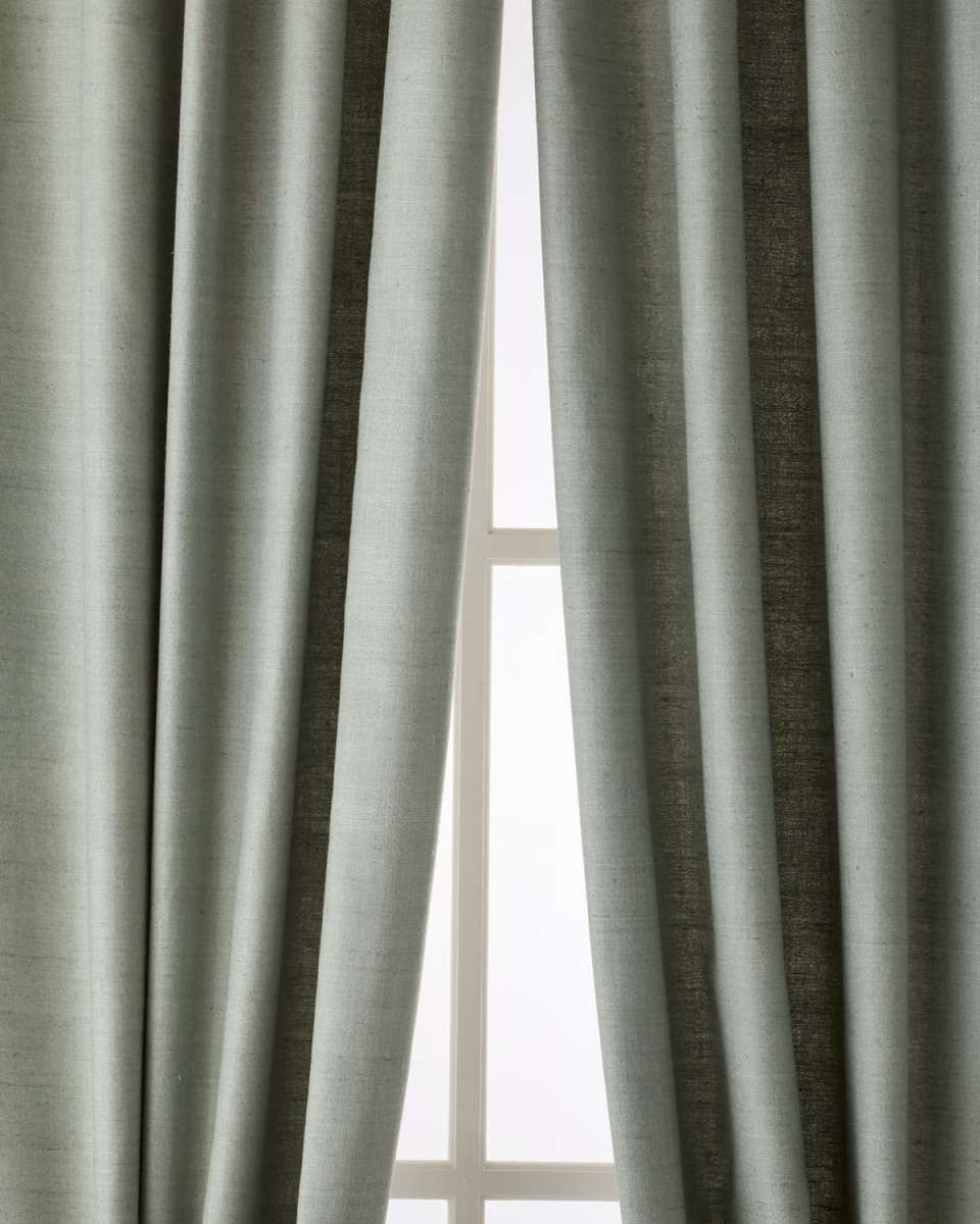 Camden Light-Filtering Silk Drapery Panel, 50" x 108"